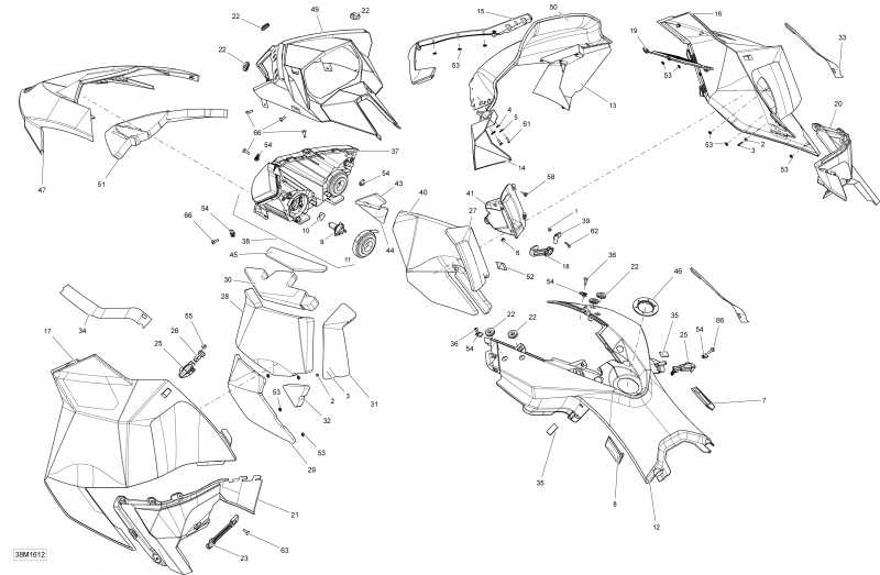  Ski-doo EXPEDITION - SPORT 2-STROKE, 2016 - Hood