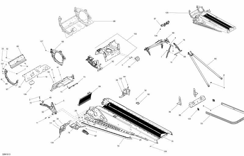 �������� Skidoo EXPEDITION - SPORT 4-STROKE, 2016 ������ - Frame