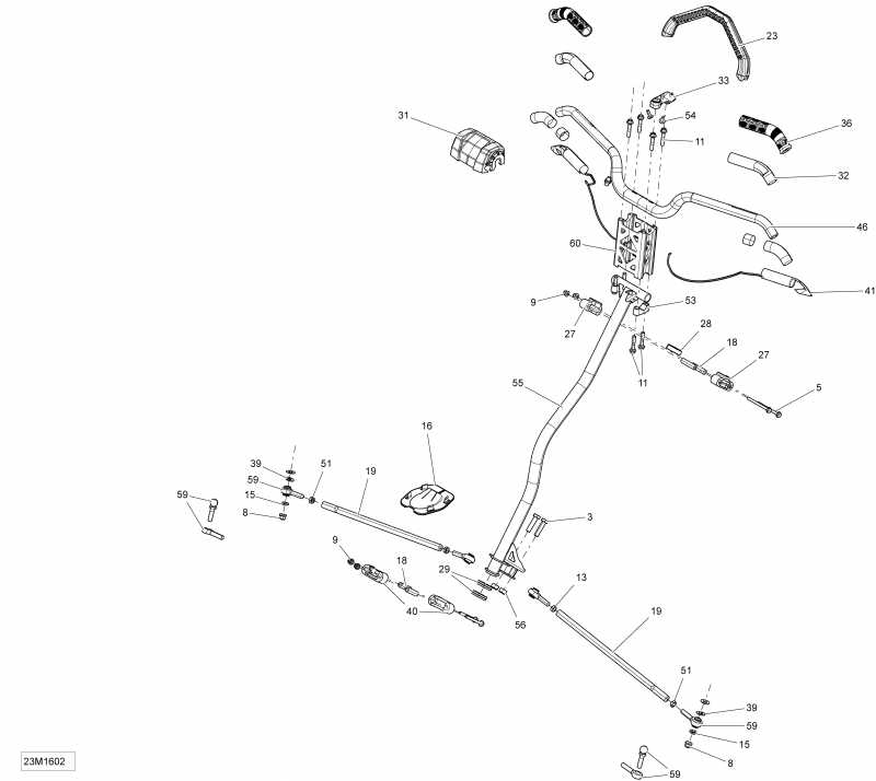 �������� Skidoo ����������� FREERIDE, 2016 - Steering