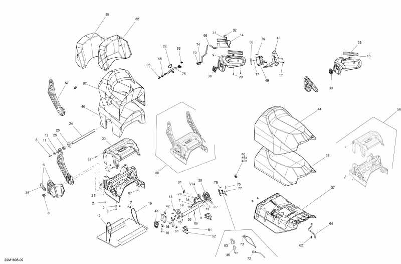  Skidoo GRAND TOURING - 2-STROKE, 2016 - Seat