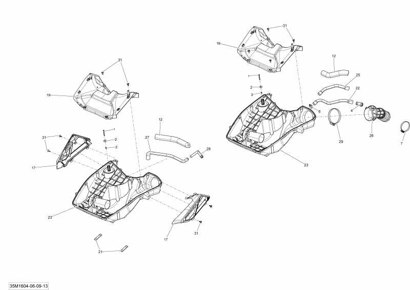 �������� SkiDoo GRAND TOURING - 4-STROKE, 2016 - Air Intake System