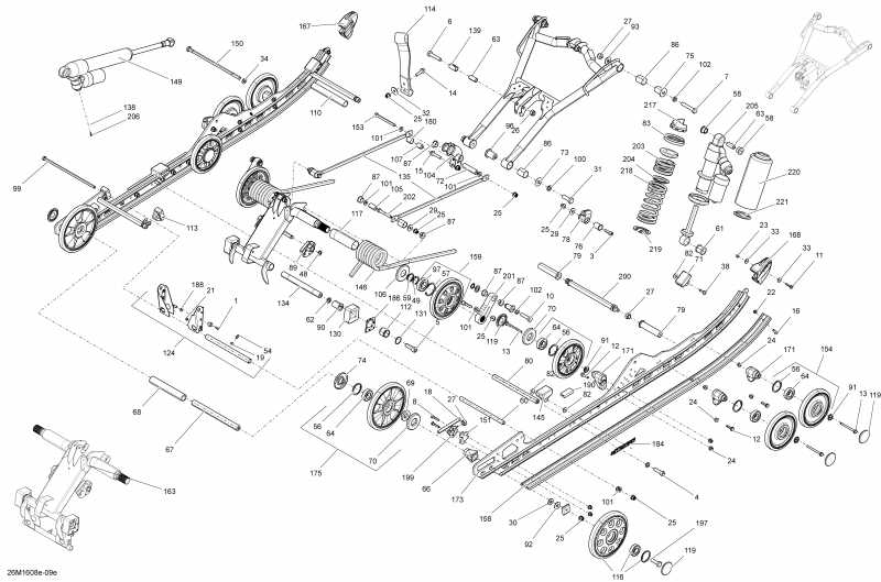  Skidoo GRAND TOURING - 4-STROKE, 2016 - Rear Suspension Package Le