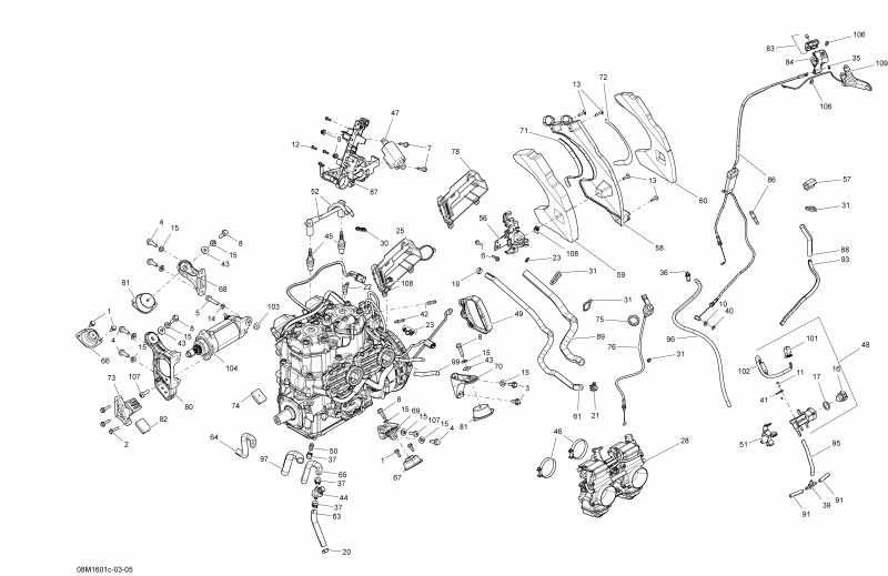 snowmobile - Engine 600 Carb