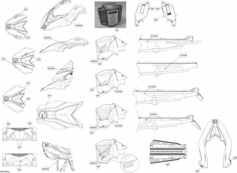  BRP SkiDoo MXZ - 2-STROKE, 2016  -  Except Package Sport