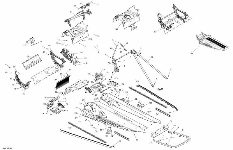 �������� Ski Doo ����������� MXZ - 2-STROKE, 2016 - Frame Package Blizzard