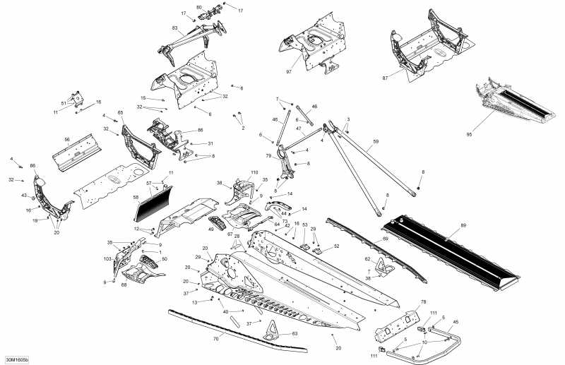 MXZ - 2-STROKE, 2016  - Frame Package Tnt