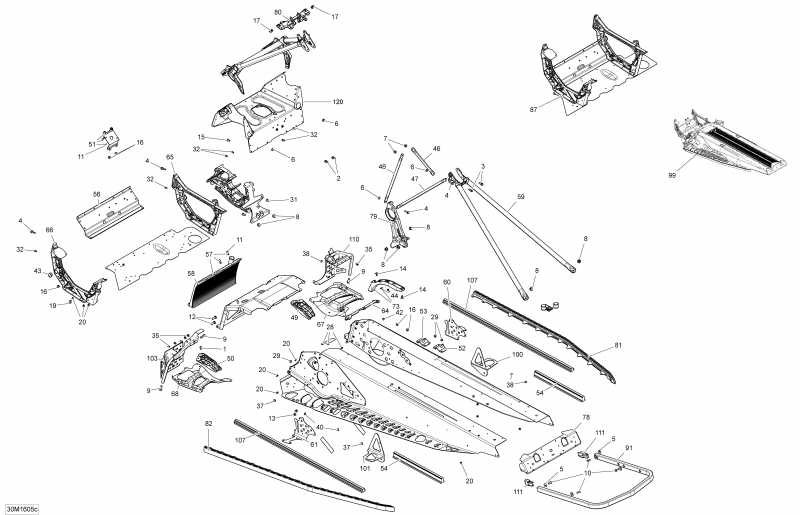 Ski Doo  MXZ - 2-STROKE, 2016 - Frame Package X-rs