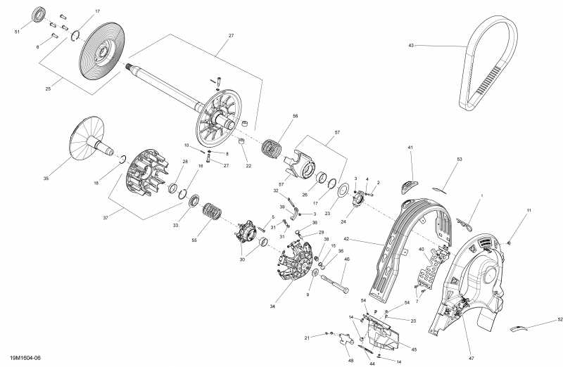 ski-doo MXZ - 4-STROKE, 2016  - Pulley System 1200 4-tec