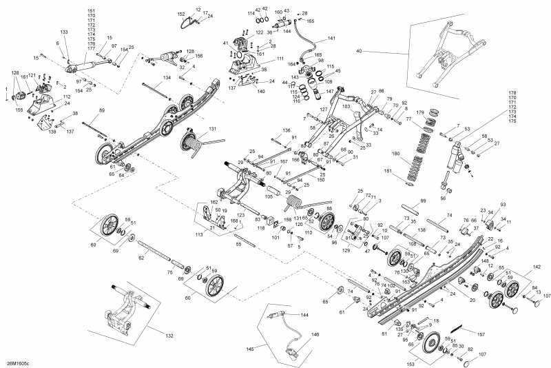  Ski-doo MXZ - 4-STROKE, 2016  - Rear Suspension Package Blizzard