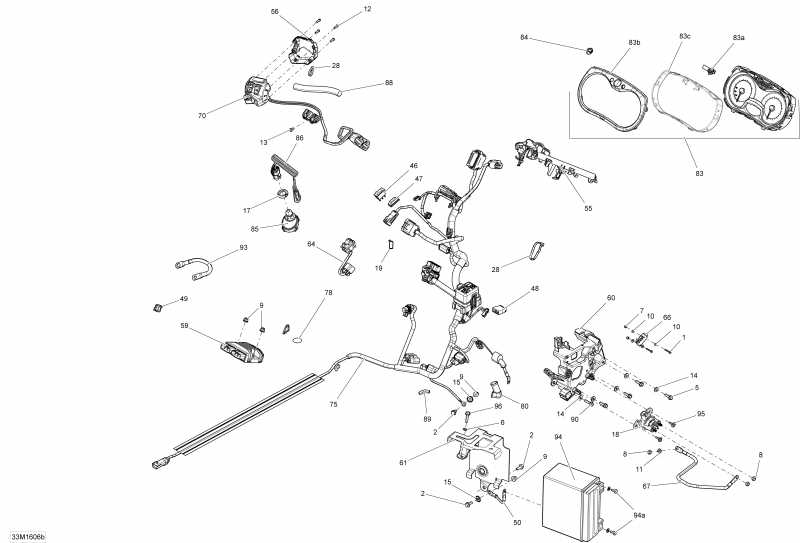  BRP MXZ - 4-STROKE, 2016  - Electrical System 1200 4-tec, Package Tnt