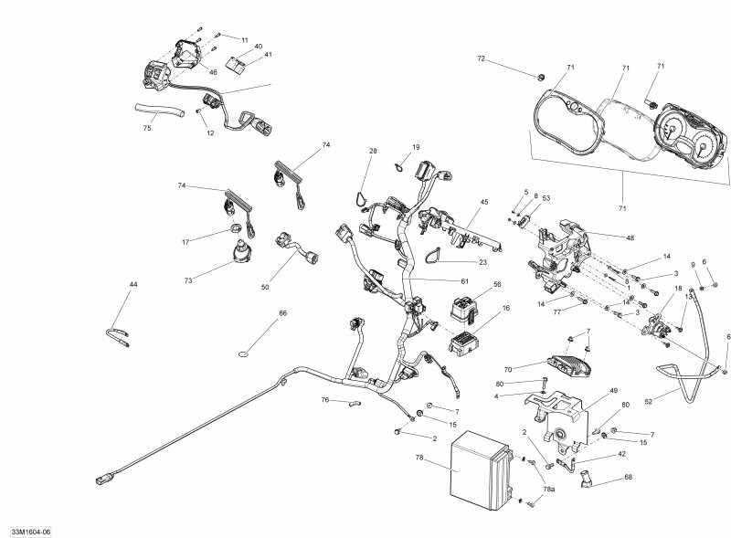  Ski-doo MXZ - 4-STROKE, 2016 - Electrical System 600 Ace