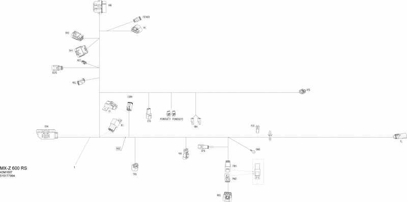   MXZ 600 RS, 2016 - Electrical Harness