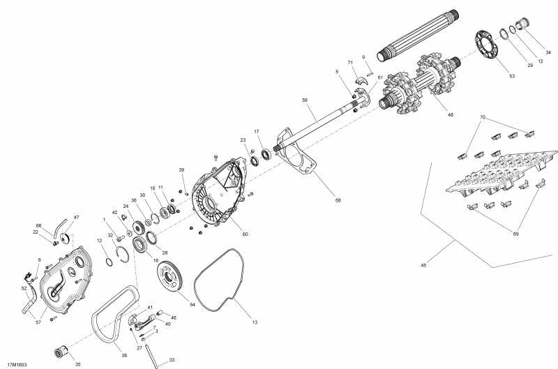  BRP  RENEGADE - 2-STROKE, 2016 - Drive System All Models