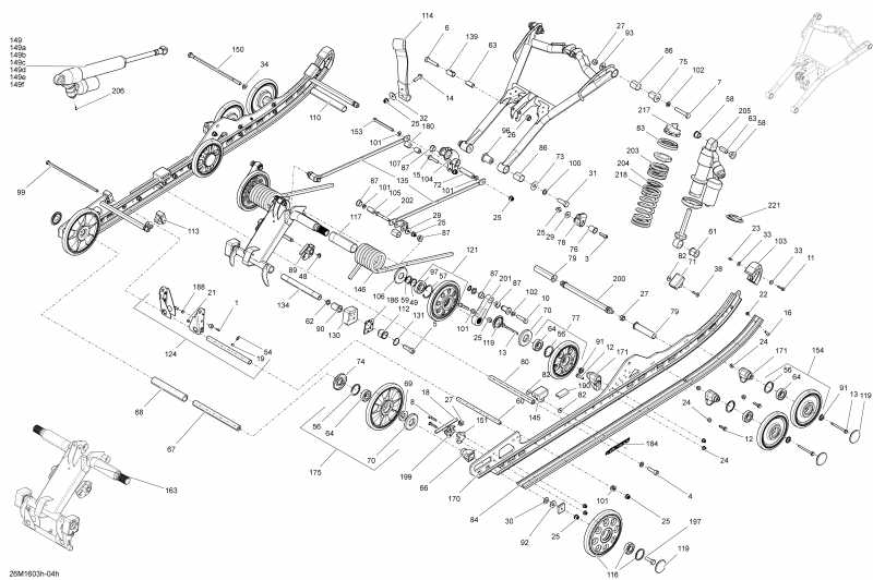 snowmobile Ski-doo RENEGADE - 2-STROKE, 2016  - Rear Suspension Package Adrenaline