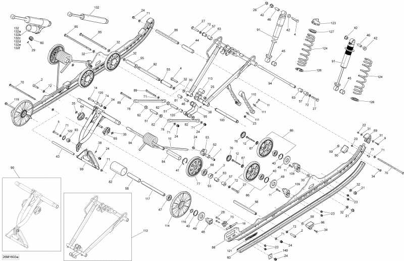 SKIDOO RENEGADE - 2-STROKE, 2016  - Rear Suspension Package Backcountry