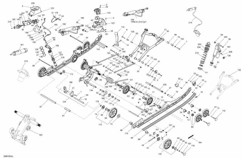 snowmobile Skidoo - Rear Suspension Package Xrs