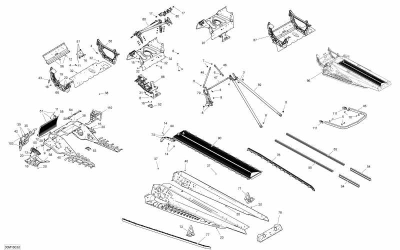 snowmobile Ski-doo - Frame Package Adrenaline