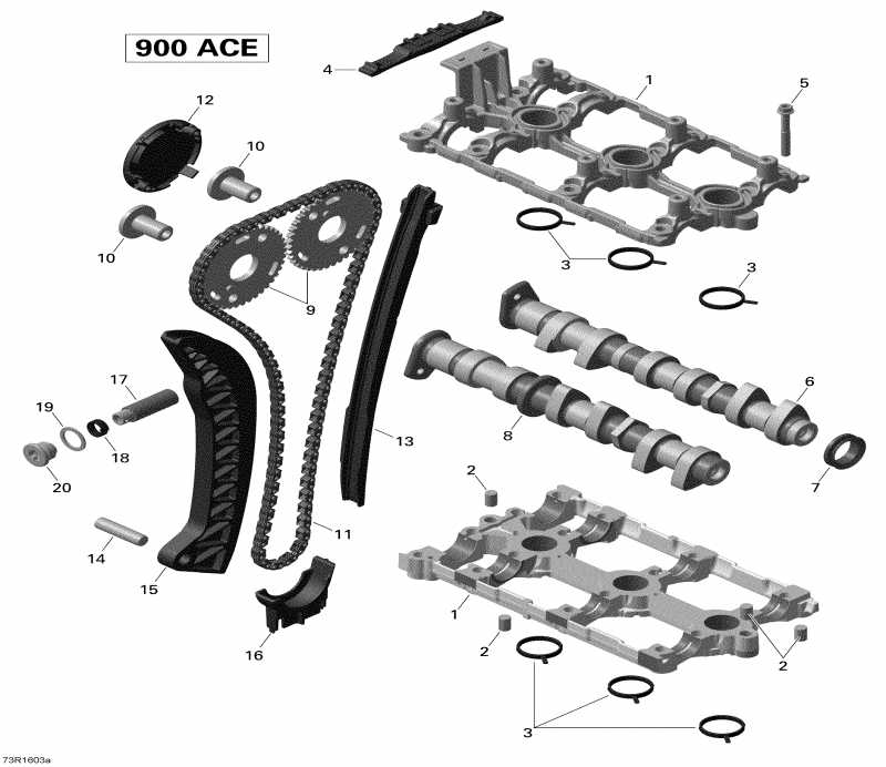 �������� Ski Doo RENEGADE - 4-STROKE, 2016 ������ - Valve Train 900 Ace