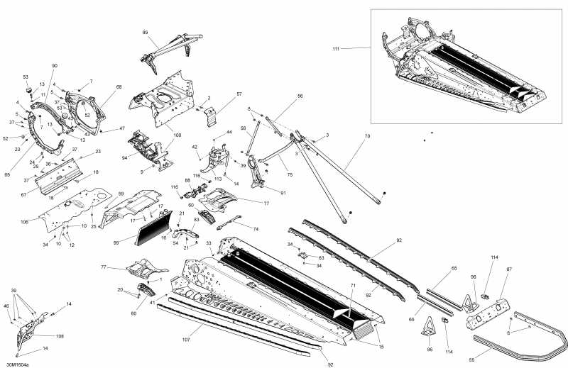  Ski Doo - Frame 1200 4-tec