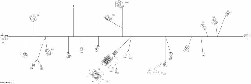 BRP SkiDoo RENEGADE - 4-STROKE, 2016 - Electrical Harness Package Adrenaline