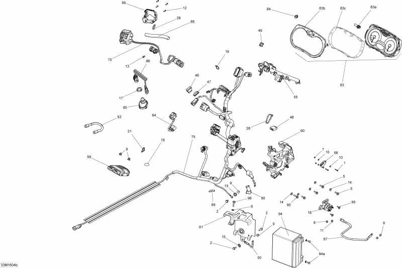 snowmobile SkiDoo RENEGADE - 4-STROKE, 2016 - Electrical System 1200 4-tec, Package Adr-x