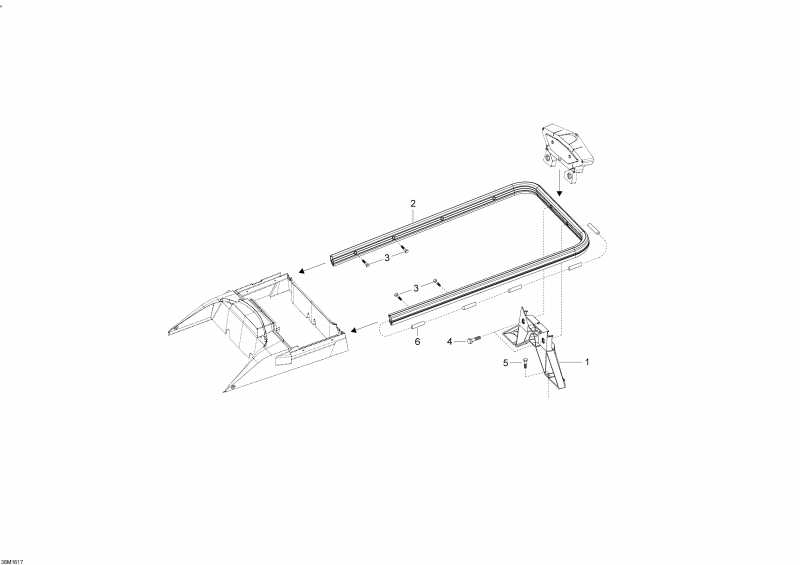 snowmobile Skidoo SKANDIC - 2-STROKE, 2016 - Cargo Rack