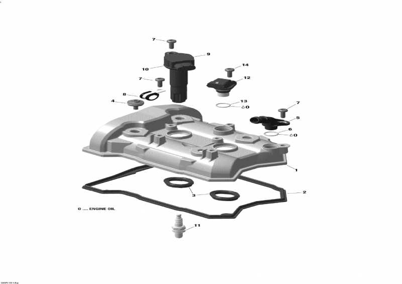 BRP SKANDIC - 4-STROKE, 2016 - Valve Cover 600 Ace