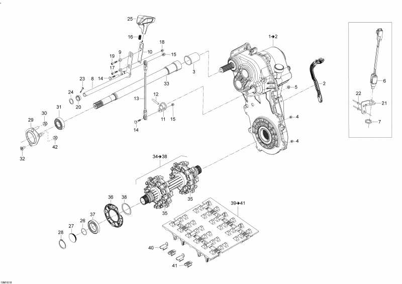 snowmobile  SKANDIC - 4-STROKE, 2016 - Drive System