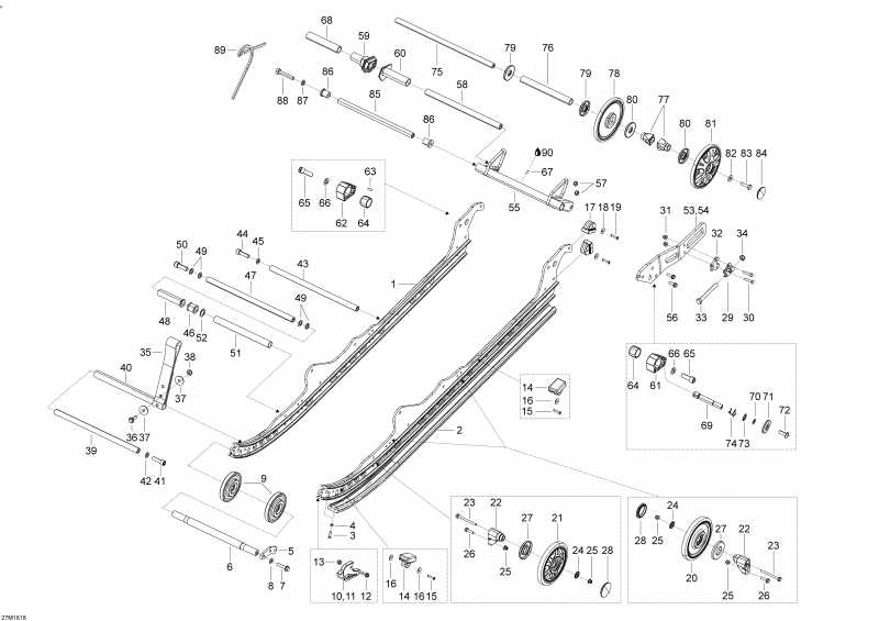 SKANDIC - 4-STROKE, 2016  - Rear Suspension A