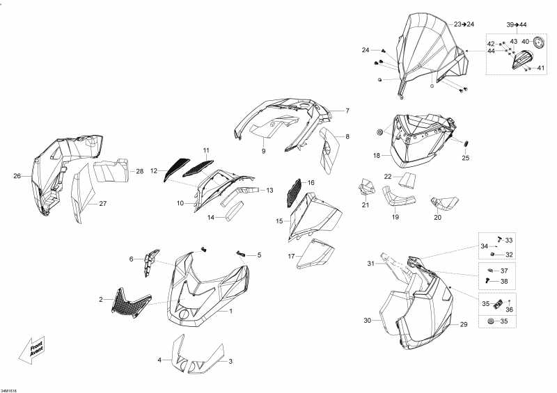 �������� SKIDOO - Hood And Windshield