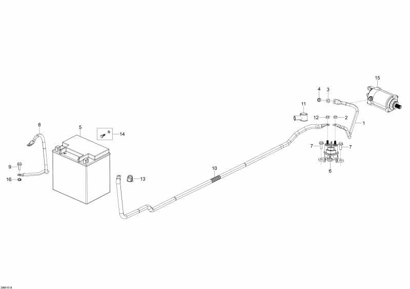 SKANDIC - 4-STROKE, 2016 - Battery And Electric Starter