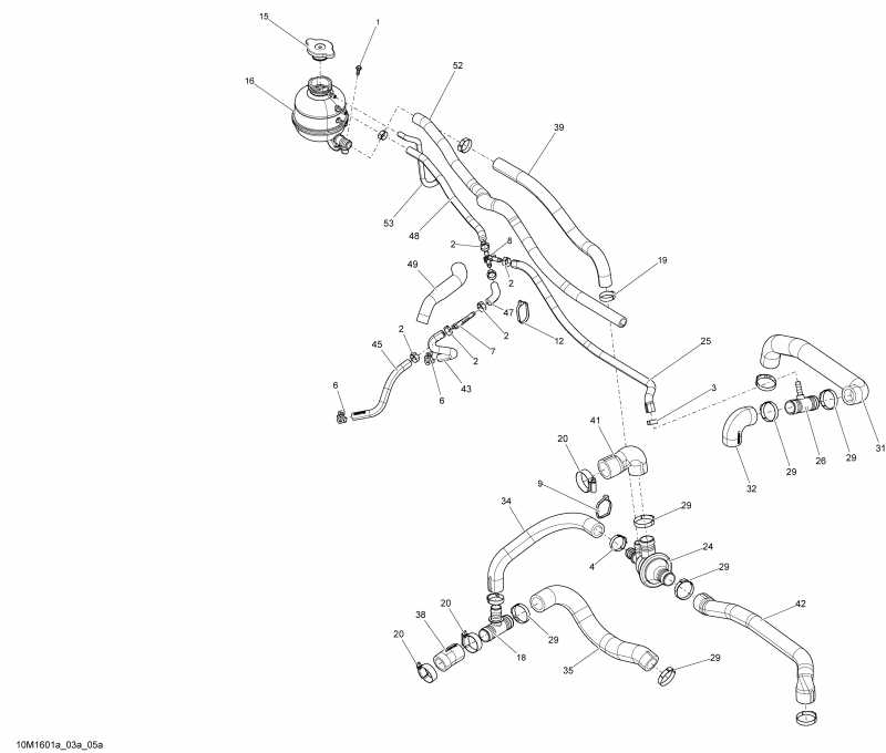  Skidoo SUMMIT, 2016  - Cooling System Carb Engine