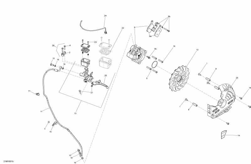 snowmobile BRP SkiDoo  SUMMIT, 2016 - Brakes Package Sport