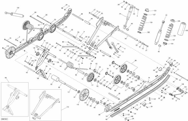 snowmobile Skidoo  SUMMIT, 2016 - Rear Suspension All Models