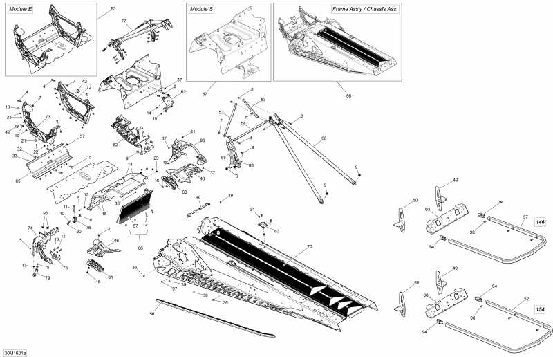  Skidoo  SUMMIT, 2016 - Frame Package Sport