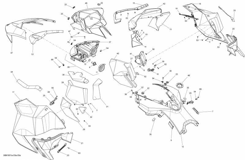 snowmobile SKIDOO - Hood Package Sport