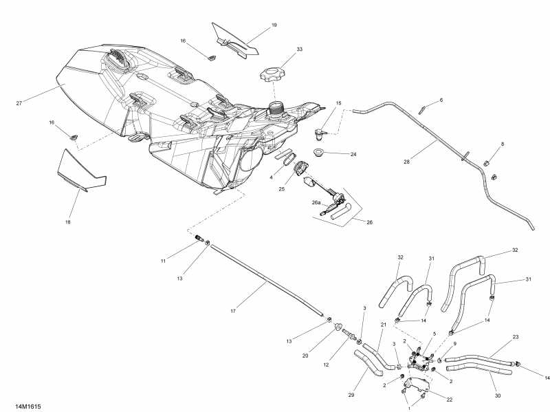 �������� Skidoo ������ TUNDRA - LT-Sport_2-STROKE, 2016 - Fuel System
