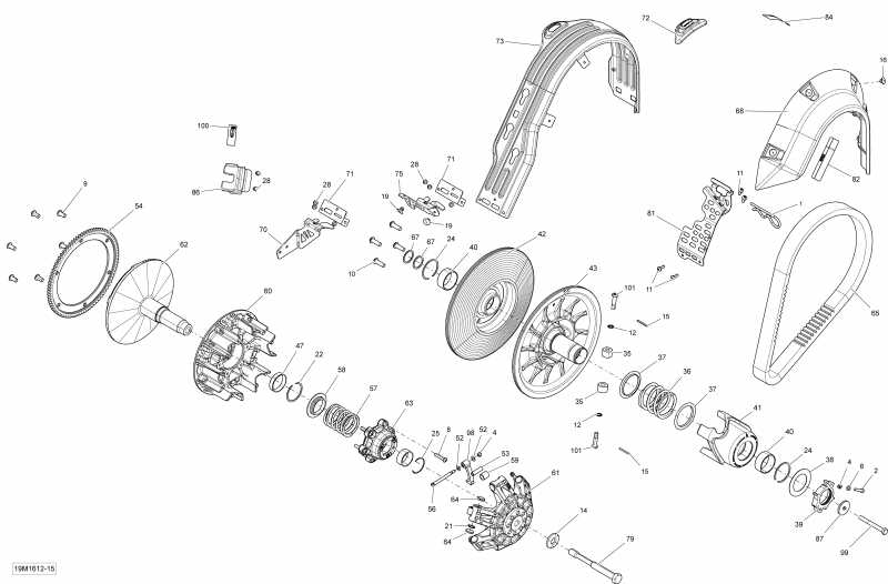  ski-doo TUNDRA - LT-Sport_2-STROKE, 2016 - Pulley System