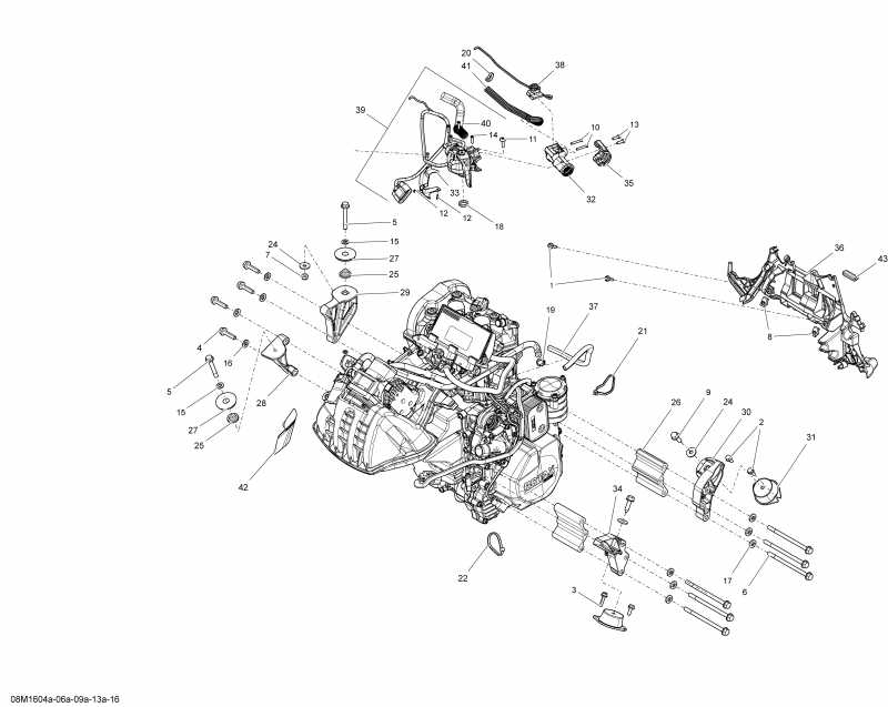  SkiDoo  TUNDRA - LT-Sport_4-STROKE, 2016 - Engine