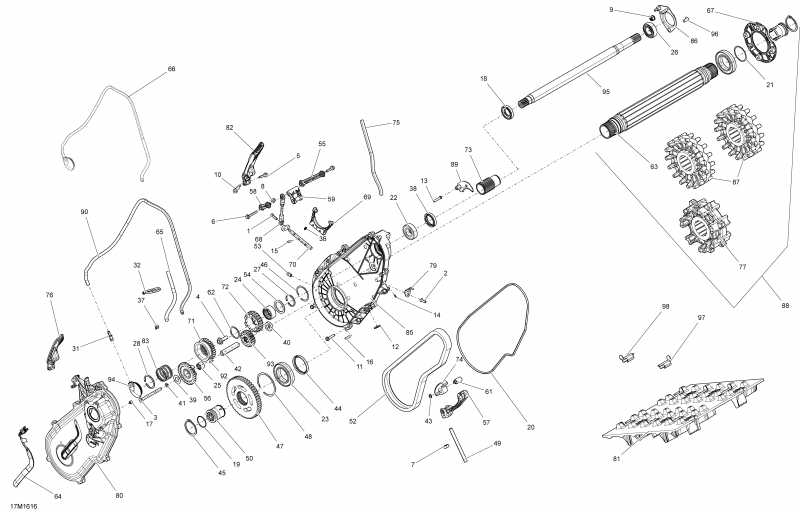 snowmobile Skidoo - Drive System