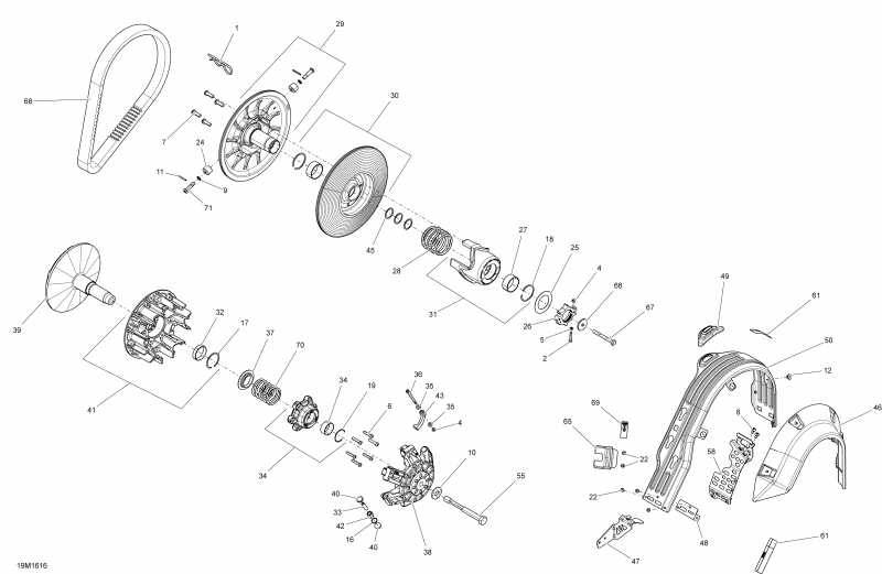 Ski-doo  TUNDRA - LT-Sport_4-STROKE, 2016 - Pulley System