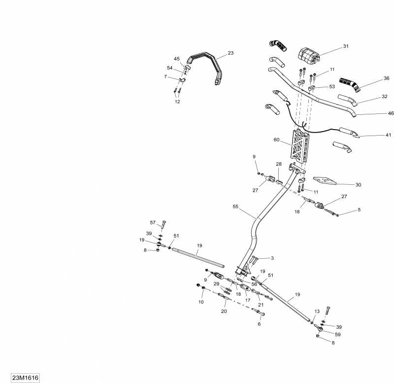 snowmobile Skidoo - Steering