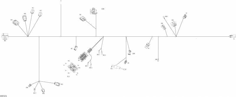 snowmobile BRP SkiDoo TUNDRA - LT-Sport_4-STROKE, 2016 - Electrical Harness Package Sport