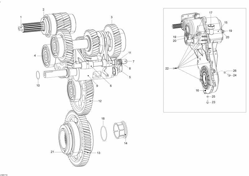 snowmobile ski-doo - Transmission