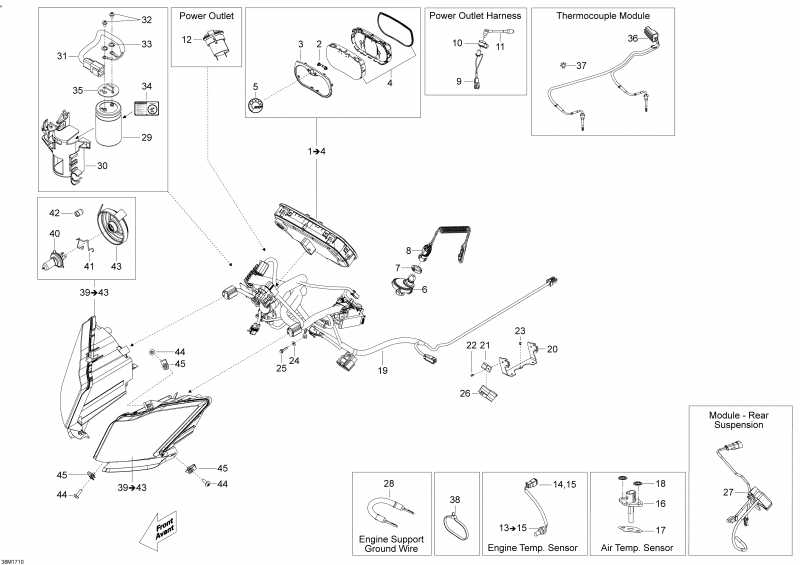 snowmobile SKIDOO EXPEDITION - 2-STROKE - LE-SE-XTREME, 2017  - Electrical System