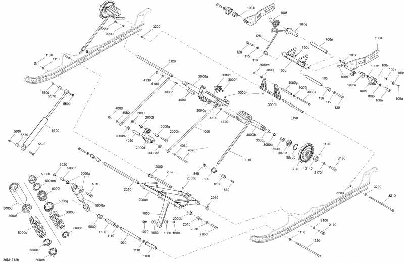  Skidoo  EXPEDITION - 2-STROKE - SPORT, 2017 - Rear Suspension Superior All Models