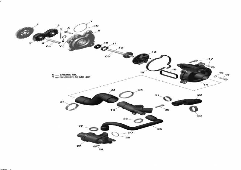  BRP  EXPEDITION - 4-STROKE - LE-SE, 2017 - Engine Cooling 1200 4-tec