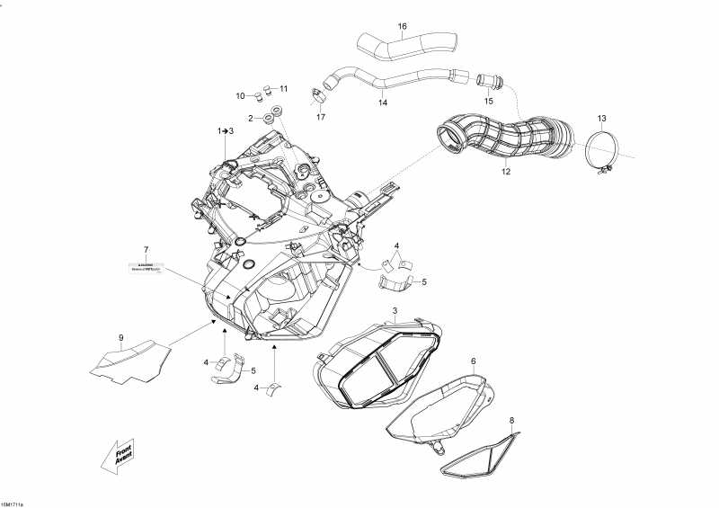 snowmobile Skidoo  EXPEDITION - 4-STROKE - LE-SE, 2017 - Air Intake System 900 Ace