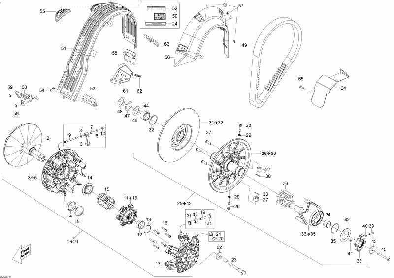  Skidoo  EXPEDITION - 4-STROKE - LE-SE, 2017 - Pulley System