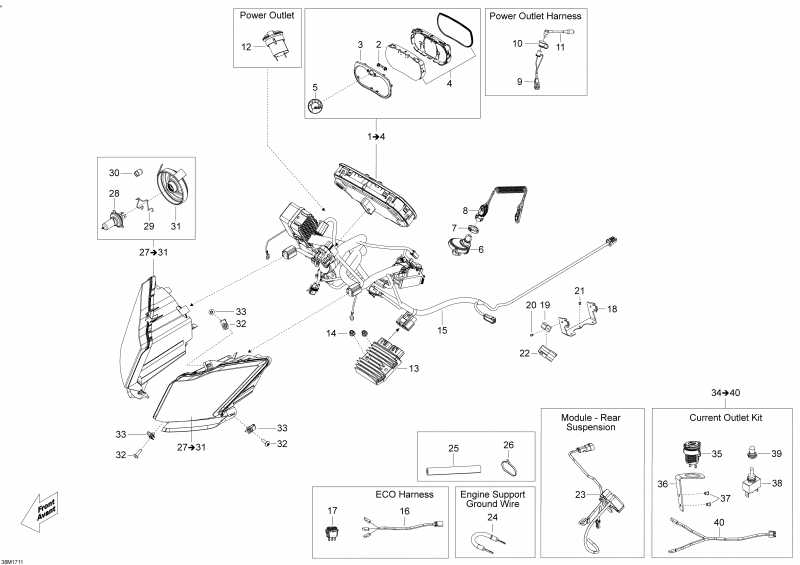 �������� Ski Doo EXPEDITION - 4-STROKE - LE-SE, 2017 - ��������� System
